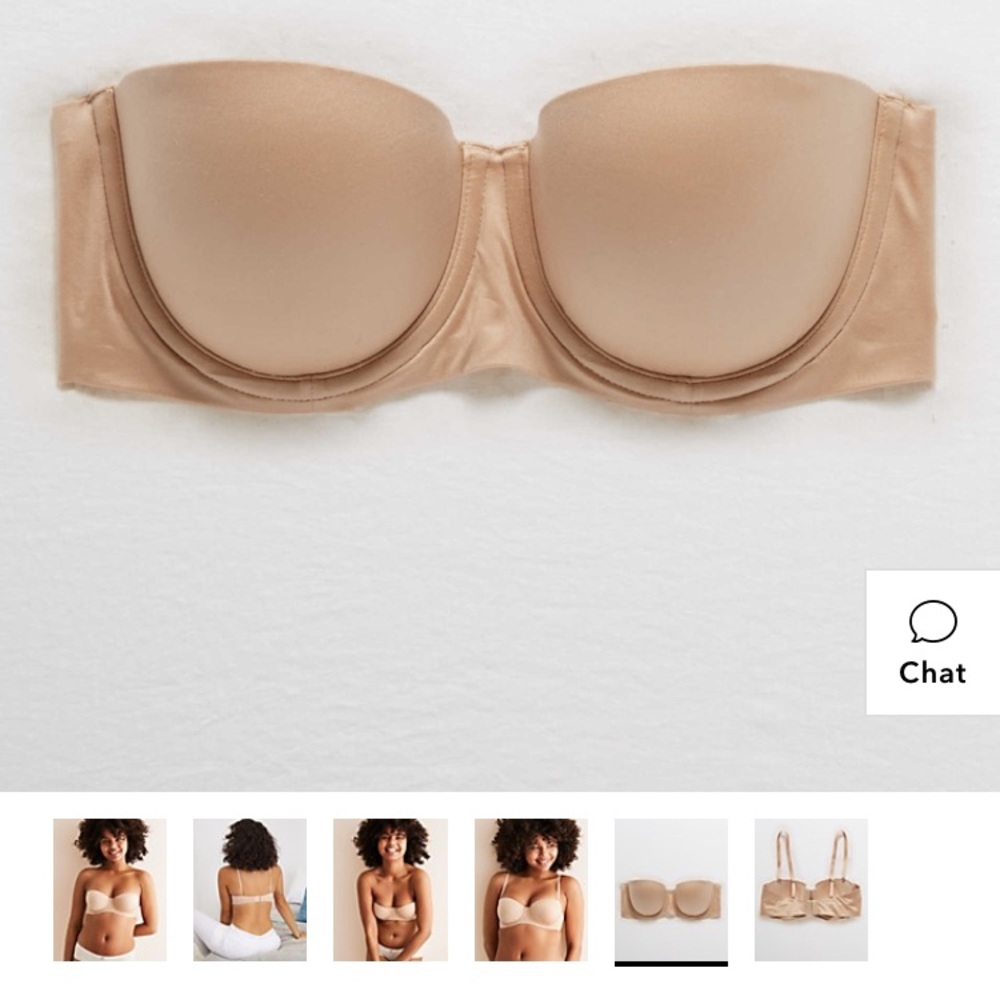 Pink Aerie Real Sunnie Strapless Lined Bra 🌸🌸